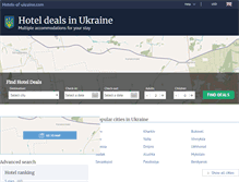 Tablet Screenshot of hotels-of-ukraine.com